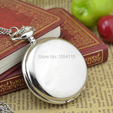 50pcs/lot New Arrival Polished Pocket Watch Hot Sale White Dial Pocket Watchss Christmas Gift  Watch 2024 - buy cheap