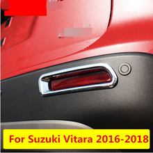 Car Rear Fog Light Cover Trim Strip ABS Chrome Frame Lamps Car-styling Strips car Accessories For Suzuki Vitara 2016-2018 2024 - buy cheap