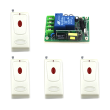 Controle remoto sem fio 1 canal liga/desliga 85-250v 30a para lâmpada e transmissor de luz + receptor sku: 5161