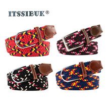 2019 ITSSIBUK Hot Sale colorful elastic belt both men and women General purpose jeans belt simple style 2024 - buy cheap