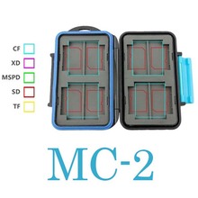 JJC MC-2 Anti-shock Waterproof DC Memory Card Case Holder Hard Storage Box for 4CF 8SD ABS & Rubbe 2024 - buy cheap