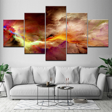 5 peças-arte de parede para sala de estar, tela modular, pintura abstrata, padrão, arte de parede, moderna, decoração de casa, arte de quadro 2024 - compre barato