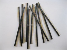 10 pcs Gold Plated 2.54mm 1x40 40pin L7.43mm Pin Header Male Single Row Strip 2024 - buy cheap