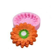 DIY Silicone Cake Mold Chocolate Sunflower Turn Sugar Arts Embossing Dies Cupcake Baking Tools 2024 - buy cheap