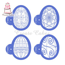 Estêncil de bolo para decoração de bolo, flor de páscoa, ferramentas de decoração de bolo, estêncil para decoração de bolo, fondant, decoração de cupcake 2024 - compre barato