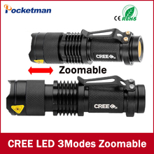 Mini LED Flashlight ZOOM 7W 2000LM Waterproof Lanterna LED 3 Modes Zoomable Flashlight Linterna led Torch AA 14500 battery 2024 - buy cheap