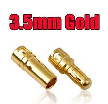 100 pcs(50 pair)2.0 3.5 4.0 mm Gold Bullet Banana Connector plug  for Quadcopter Motor ESC Lipo battery Plugs Connect 2024 - buy cheap