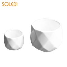 Multi-Faceted Spherical Vase Garden Decoration Plant Home Delicate White Porcelain Festival Gifts Flower Pot Creative 2024 - buy cheap