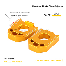 Мотоцикл CNC задняя цепь регулировщик мост блок для Suzuki DRZ400SM DRZ 400 SM 2004 2005 2006 2007 2008 2009 2010 2011 2012-2019 2024 - купить недорого