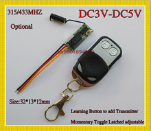 LED Remote Lighting Switches Mini Relay Receiver Transmitter DC 3V 3.6V 3.7V 4.2V 4.5V 5V Relay Wireless Switch NO COM NC Learn 2024 - buy cheap