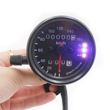 Velocímetro Universal para motocicleta, medidor cuentakilómetros, ATV, Scooter, Medidor de velocidad Dual con indicador LED, CC de 12V, 0 ~ 160 km/h 2024 - compra barato