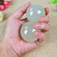 2pcs/lot Natural Jade Stone Massage Hand Ball Rolling Exercise Meditation Stress Relief Fitness Health Healing Reiki Balls 2024 - buy cheap