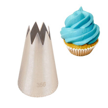Boquilla de tubería de glaseado grande para decoración con crema para tortas, herramienta de pastelería, punta de Cupcake, boquilla de acero inoxidable, #356 2024 - compra barato
