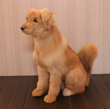 new big simulation Golden Retriever dog toy polyethylene&furs sitting dog model gift about 46x43cm 2920 2024 - buy cheap