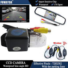 FUWAYDA Wireless Color CCD Chip Car Rear View Camera for VOLVO S80 SL40 SL80 XC60 XC90 S40 C70+4.3 Inch rear view Mirror Monitor 2023 - buy cheap