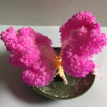 Árvore de natal mágica rosa 65mm, brinquedo educacional infantil de borboletas, árvore de natal artificial de 100 peças 2024 - compre barato