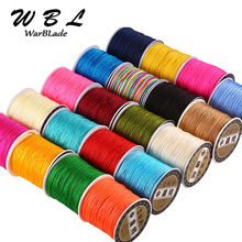 WarBLade Cotton Cord 120m 0.8mm Nylon Cord Thread Chinese Knot String Rope Bead DIY Shamballa Bracelet Necklace Jewelry Making 2024 - buy cheap