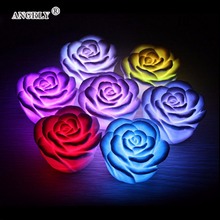 Colors Changing LED Night Light Decoration Wedding Lamp Nightlight Rose Shaped Desk Table Lights for Xmas Party Gift for Kids 2024 - buy cheap