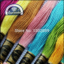 100% Pure Cotton New Total 85 Pieces  8.7 Yard 6 Strands Cross Stitch Embroidery Royal Thread Floss 2024 - buy cheap