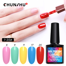 CHUNSHU New Design Polish Gel Nail Manicure Semi Permanent Top Base Coat Varnish UV Gel Nail Art Took Soak Off Gel Nail Polish 2024 - buy cheap