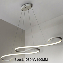 Luminária pendente de acrílico moderna, luzes suspensas com iluminação led para cozinha, sala de estar, iluminação da casa 2024 - compre barato