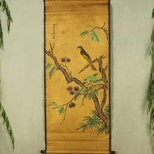 Antique collection Boutique Calligraphy and painting Qi Baishi bird diagram 2024 - buy cheap