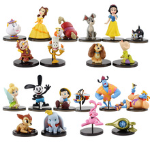 4 style 5pcs/set Snow White Aladdin Oswald Belle Princess Action Figure Toys 2024 - buy cheap