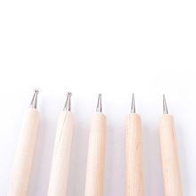 Belen Nail Art Tools Needed 5 PCS Dotting Tools Nail Art Tip Dotting Pen 2 Way Wood Alloy Manicure Tool Set Painting DIY Tools 2024 - buy cheap