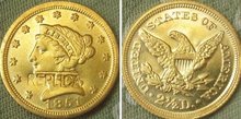 $2.5 Liberty Gold 1851 copy coins 2024 - buy cheap