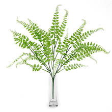 44 см 5 вилок искусственный папоротник трава зеленое растение моделирование персидские листья настенные Подвесные Растения для дома и сада свадебное украшение 2024 - купить недорого