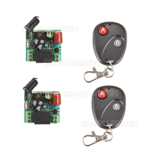 220V 1CH 10A Receiver & Transmitter RF Wireless Remote Switch Momenrary Toggle Latched Adjustable With Jumper 2PCS/LOT 2024 - buy cheap