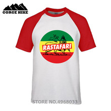 Discounts Cosplay Jah Rastafari - Lion of Judah - Ethiopian Flag - Reggae Roots 100% Cotton For T Shirt O-Neck Slim Fit T-shirt 2024 - buy cheap
