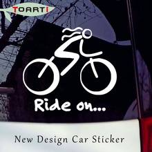 12.7*11.5cm Bike Sticker Bicycle Sport Biking Bike Cycling Car Window Sticker Sign Vinyl Removable Waterproof Auto Decals 2024 - buy cheap