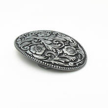 Retail Vintage Pierced Retro Flower Belt Buckle Metal Western Belt Buckle With Pewter Finish For Mens Cowboys Belt Free Shipping 2024 - buy cheap