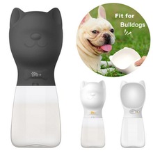 Botella de agua portátil para mascotas, tazón para beber al aire libre de 480ML, para perros, Bulldog Francés, Pug, cachorros y gatos 2024 - compra barato