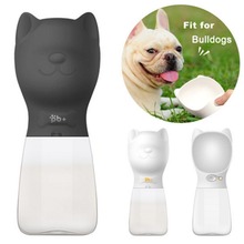 Garrafa de água portátil para animais de estimação, 480ml, para cães, buldogue francês pug, viagem, filhotes, gato, tigela de bebida, ar livre, dispensador de água para animais de estimação 2024 - compre barato