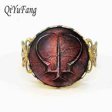 Steampunk Brotherhood of Blood Ring Dark Souls II Glass Dome Ring gift men women vintage antique 1pcs/lot adjustable rings 2024 - buy cheap