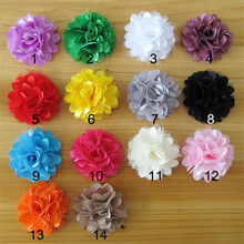 Hot Sale!100pcs/lot 14colors shabby fabric flowers for  girl  headbands hairband hair ornaments diy accessories 2024 - buy cheap