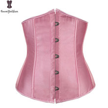 Satin Corset Top Plus Size Sexy Women Underbust Gothic Bone Shirt Corset Women Bustier 6XL Ann Chery Waist Trainer Pink Corset 2024 - buy cheap