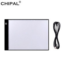 Chipal-tablet gráfico para desenho digital, caixa de luz de led, a4, eletrônico, usb, para arte, cópia, escrita, pintura 2024 - compre barato