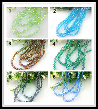 6mm 250Pcs/lot Fashion AB Colors Crystal Faceted Bicone Glass Beads Necklace Earrings Jewelry Accessories Free Shipping 2024 - buy cheap