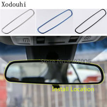 Car Inner Back Rear View Rearview Side Mirror Strip Cover Stick Trim Frame 1pcs For Toyota New Camry XV70 2017 2018 2019 2020 2024 - buy cheap