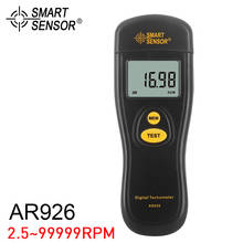 AR926 ЖК-дисплей цифровой лазерный тахометр фотоэлектрический тахометр Тесты метр Спидометр 2.5 ~ 99999 об./мин. 2024 - купить недорого