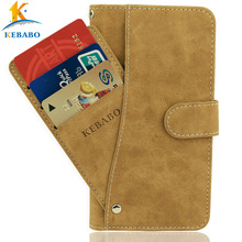 Leagoo-carteira de couro vintage com fecho de 5.5 "dobrável, com 3 espaços para cartões, capa protetora para celular, de negócios, 2024 - compre barato