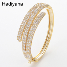 Hadiyana Luxury Bride Engagement Wedding Jewelry New 2018 AAA Cubic Zirconia Exquisite Ladies Bangle Party Gifts Jewelry BG4002 2024 - buy cheap