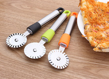 1PC Round Pizza Cutter Stainless Steel Pizza Knife Cutter Pastry Pasta Dough kitchen Baking Tools KX 263 2024 - buy cheap