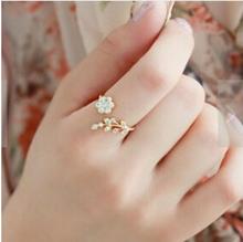 Женские Модные Имитационные кольца с листьями 4RD04 2024 - купить недорого