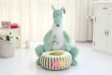 new creative plush kangaroo tatami cartoon green kangaroo sofa children's sofa gift about 70cm 2024 - buy cheap