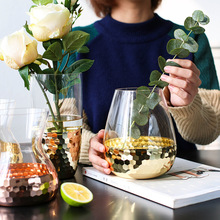 Креативная стеклянная ваза ручной работы, прозрачная бутылка из серии «сделай сам», водяной гидропонный цветок, ваза для украшения дома, свадебных растений, ваза 2024 - купить недорого