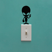 Adesivos de painel de interruptor de vinil aliens, capa de interruptor de luz, adesivo de parede, decoração de casa, peças de decoração g65 2024 - compre barato